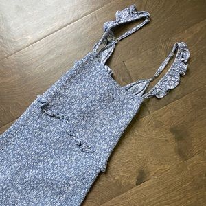 Blue floral tie-back dress, women’s small